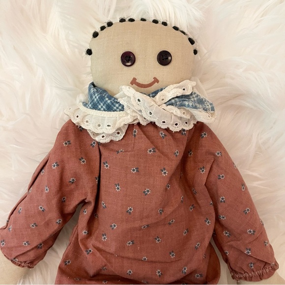 VTG Primitive Stuffed Doll - Cloth Body - Picture 2 of 7